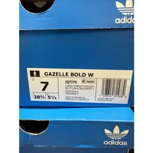 Adidas Originals Gazelle Bold Womens Size 7 Clear Sky Cream White Gum JQ7776 New thumbnail 9