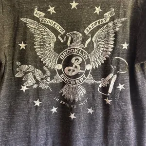 BROOKLYN‎ BREWERY Graphic Logo Tee Dark Grey Medium Gray thumbnail 2