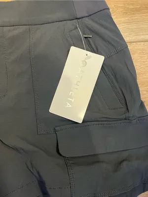 Athleta Black Cargo Performance Shorts thumbnail 2