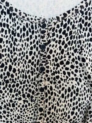 Brandy Melville Leopard Print Button Top thumbnail 4