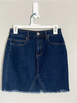 MIAMI | Dark Blue Denim Mini Skirt Sz S thumbnail 2
