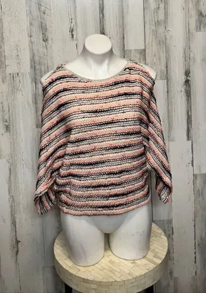 Anthropologie Postmark Malu Striped Sweater medium Multi color space dye thumbnail 1