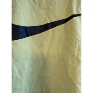 Nike Womens Cropped T-Shirt Lime Yellow Graphic‎ Swoosh Boxy Tee Size M 3370 thumbnail 5