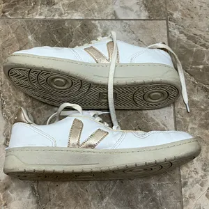 Veja White and Gold Sneakers thumbnail 4