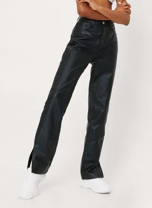 Nasty Gal Leather Pants thumbnail 1