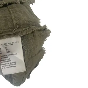 American Eagle Women's Size XS Olive‎ Green Tiered Babydoll Top thumbnail 8