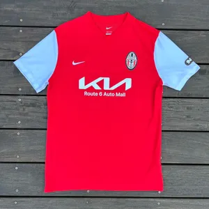Red Nike Kia Route 6 Auto Mall Soccer Jersey thumbnail 1