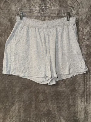 J+B Heather Gray Lounge Sleep Shorts with Elastic Waistband thumbnail 2