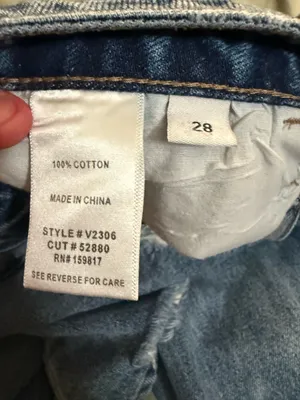 Altar’d state distressed straight leg jeans 28 thumbnail 3