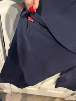 Eddie Bauer Navy Blue Athletic Zip Leg Pants Size 12 thumbnail 4