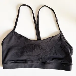 Lululemon Womens Flow Y Nulu Black Athletic Yoga Workout Sports Bra Size 8 thumbnail 1