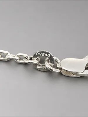 Sterling Silver Rolo Link Chain 18 Inch 4.4 Grams thumbnail 4