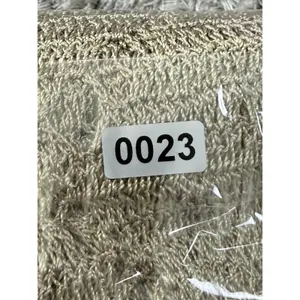 Womens Crochet Knit Cardigan Long Duster Metallic Beige Fringe Boho Cover Up L thumbnail 15