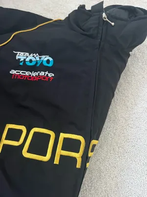 Vintage Porsche Bomber Jacket Black Size M thumbnail 4