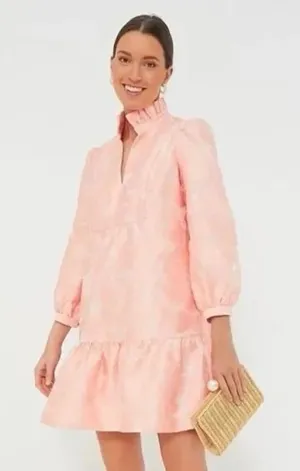 Tuckernuck Bellini Fil Coupe Palmerston Dress Peach Southern Preppy New Large thumbnail 1