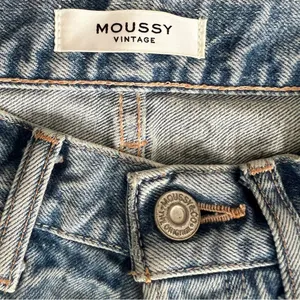 MOUSSY Vintage Light Wash Distressed Straight Jeans Size 24 Made in Japan thumbnail 9