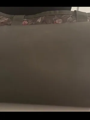 Large Floral Jacquard American Tourister Tote in Olive thumbnail 8