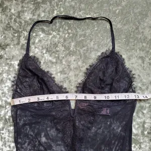 Victoria's Secret Sheer Lace Teddy Thong Bodysuit thumbnail 4