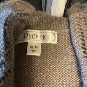 Decree Taupe Knit Cardigan thumbnail 5