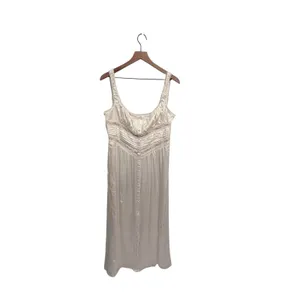House of CB Illiana scalloped-trim bodice-top stretch-silk maxi dress Large plus thumbnail 4