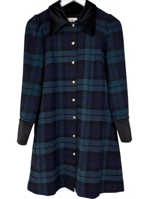 Tuckernuck Blackwatch Twiggy Plaid Wool Blend Dress Size Small Women thumbnail 2