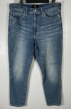 Banana Republic Womens Size 31 Blue Medium Wash High-Rise Slim‎ Denim Jeans thumbnail 1