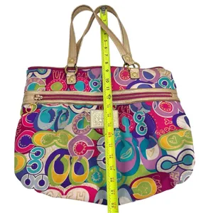 Coach Poppy Limited Edition Pop C Glam Tote Shoulder Bag thumbnail 14