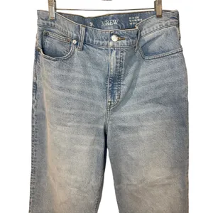 J.Crew 96 Slim Wide Leg Jeans Ankle Length Light Indigo Wash Size 31 thumbnail 3