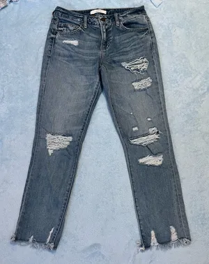 Hidden Jeans Distressed Blue Jeans thumbnail 1