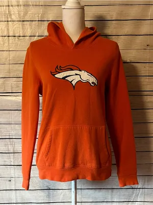 PINK Victoria's Secret Denver Broncos Pullover Hoodie with Classic White Logo thumbnail 1