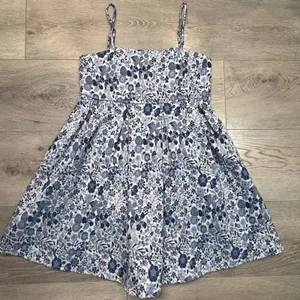 Altar'd State Mavey Blue Multi Floral‎ Jacquard Mini Dress Small NWT GG245 thumbnail 1
