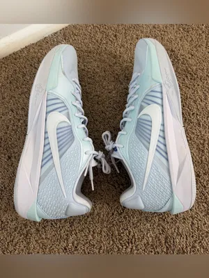Nike Sabrina 2 Basketball Shoes Light Blue White 18.5 Women’s Sneakers New thumbnail 4