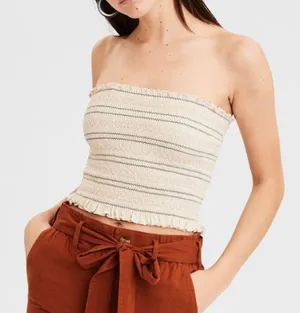 American Eagle Outfitters Smocked Tube Top thumbnail 1