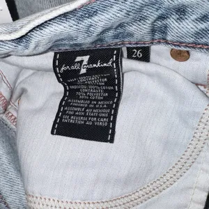 7 For All Mankind Light Blue Denim Mini Skirt Size 26 thumbnail 4