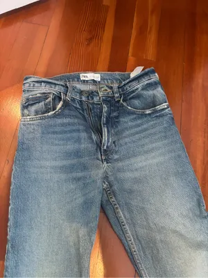 Zara Straight Leg Denim Jeans Size 0 thumbnail 3