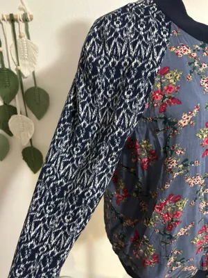 Free People Floral Bomber Jacquard Jacket thumbnail 4