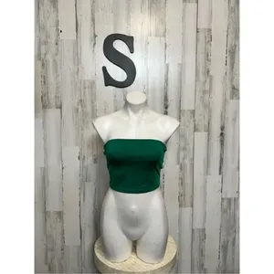 Green tube top size small thumbnail 2