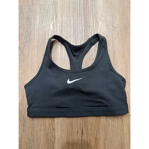 Nike‎ Swoosh Dri-FIT Womens Medium Support Racerback Sports Bra Black Small 3438 thumbnail 2