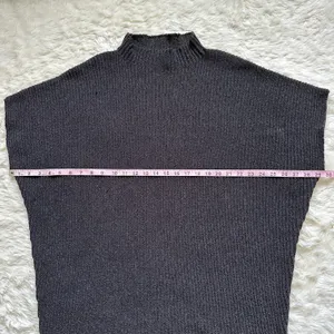 Free People FP Beach Dress Mango Sweater Mini Oversized Ribbed Knit Black M thumbnail 11