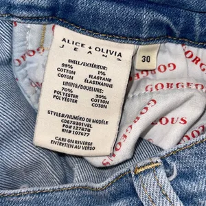 Alice + Olivia Mid Rise Ankle Distressed Coin Pocket Raw Edge Denim Jeans Size 3 thumbnail 8