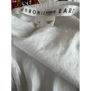 Veronica Beard White Peasant Top SIZE 12 Milkmaid Cottage Cotton Designer $348 thumbnail 7
