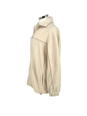& Other Stories Fleece Full Zip Oversized Cozy Track Jacket Cream Size Small thumbnail 6