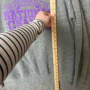 Pressbox Woman Size‎ large Gray 2019 LSU National Championship Sweatshirt thumbnail 4