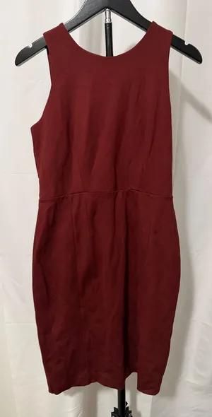 Ann Taylor Petite Burgundy Sleeveless Sheath Dress 4P New With Tags 21812804 thumbnail 1