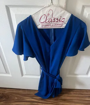 Blu Spero royal blue romper thumbnail 1