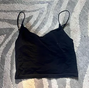 Anthropologie basic black tank thumbnail 1