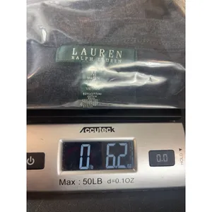 Lauren Ralph Lauren Women’s Dark Gray Scoop Neck Long Sleeve LRL Logo Top M thumbnail 9