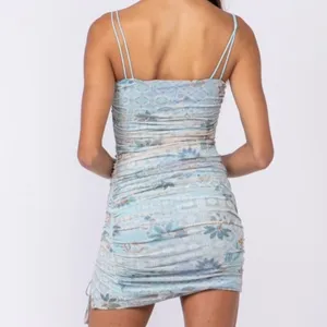 NWT Hallelu Fairycore Y2K Bodycon Dollette Soft Girl Floral Mini Dress size smal thumbnail 2