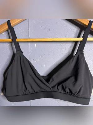 SKIMS Fits Everybody Crossover Bralette in Onyx Black Women Size Small. NWOT thumbnail 3