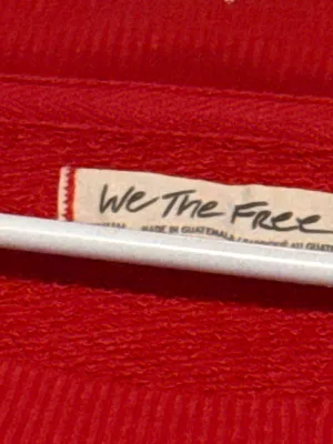 We The Free Flame Red Camden Sweatshirt Size Medium thumbnail 3